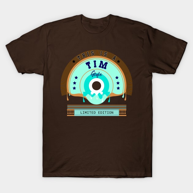 Tim Name Style T-Shirt by Suryaraj